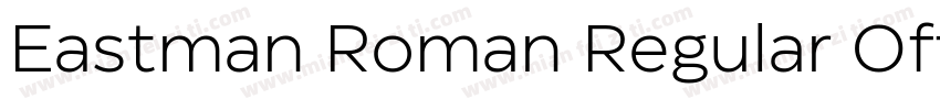 Eastman Roman Regular Offset字体转换